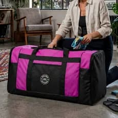 Bolsa De Viagem Bolsa Viagem Lona Bolsa Dobrável Sacola De Viagem Extra Grande GGG Sacolão 86 Litros