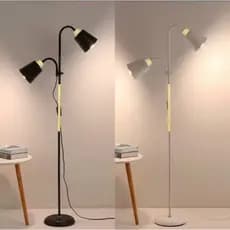 luminária de chão criativo nórdico para estudo, simples, Cabeça Dupla LK-644