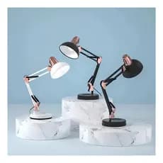 Luminária Pixar Luxo com Detalhes Rose Articulada Com Garra 2 em 1 com ou sem  lampada   3 Petalas