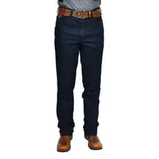 Calca Jeans Country Masculina Classic Preta Com Elastano