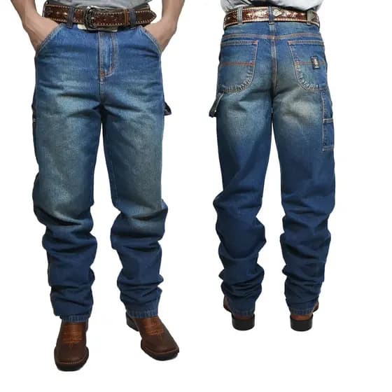 Calca Carpinteira Masculina Balao Country Blue Bill Way-1790
