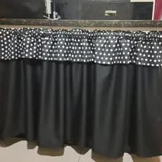 Cortina Para Pia com Bandô 1.40 x 0.80 várias cores