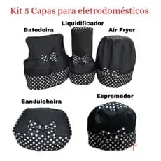 Jogo Cozinha 5 peças ( Batedeira - Liquidificador - Air fryer - Espremedor - Sanduicheira)
