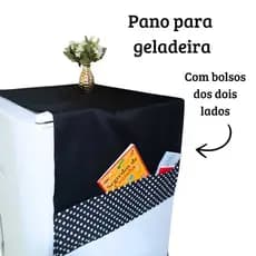 Pano para Geladeira com bolsos nas laterais