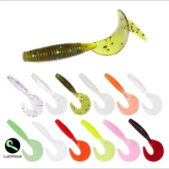 Isca Artificial Shad Silicone 4cm ultra light 12/ 24/ 36/ 48 unidades