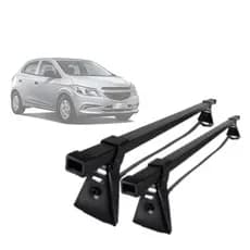 Rack Bagageiro de Teto Aço Chevrolet Chevrolet Onix 2012 A 2019 Reforçado 60 KG Steel Racks
