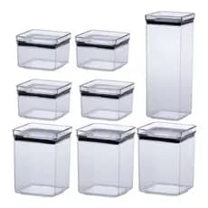 Kit 8 Potes Herméticos 2.2L 1L 480mL