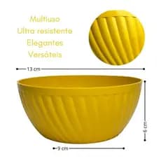 Bowl Plástico Cor:Amarelo