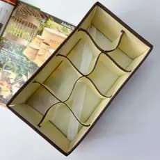 8 divisória Organizador De Roupas Íntimas Meias dobravel Para Gavetas Closets 16X29X10