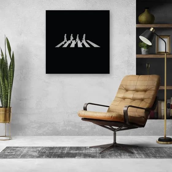 Quadro Decorativo MDF Beatles Abbey Road