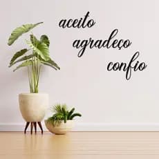 Palavra decorativa Gratidão em MDF 3mm para parede 30cm x 10cm Amor Família