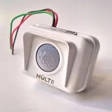 Sensor de Presença Externo e Interno Aciona Lâmpadas Refletores Chuva Sol