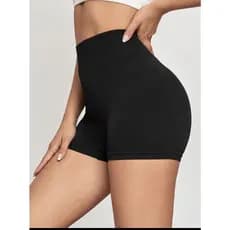 Short Suplex Academia Fitness Cós Alto Meia Coxa Tecido Poliéster Bermuda Feminina Academia Promoção