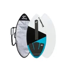 Kit Prancha de Skimboard Iniciante 1,10 com Deck Antiderrapante e Capa Refletiva
