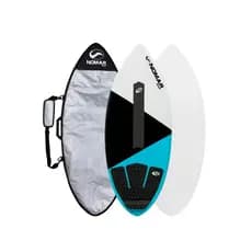Kit Prancha de Skimboard Profissional 1,32 com Deck Antiderrapante e Capa Refletiva