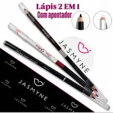 Lápis para Olhos Duo Option Jasmyne 2 em 1 Marrom Preto 2 em 1 Branco Preto