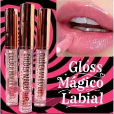 Gloss Labial Bella Femme Golden Magic 5ml - Mágico, Longa Duração, Partículas Douradas