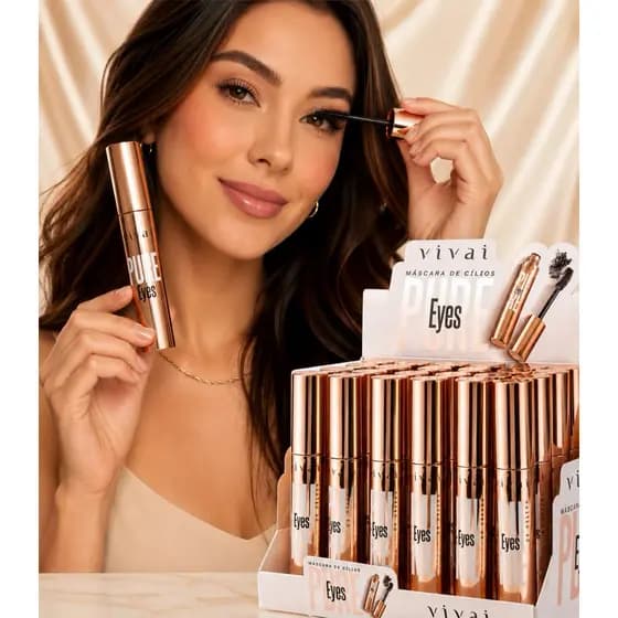 Máscara De Cilios Vivai Pure Eyes Rímel Longa Duragao