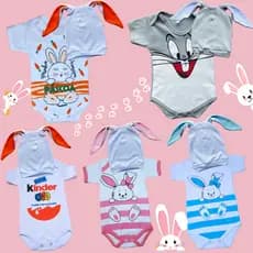 fantasia bebe coelhinho da pascoa 100% algodão menina e menino/body coelhinho da pascoa/mesversario pascoa