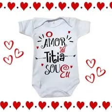 BODY BEBE 100% ALGODÂO TITIA UNISSEX FRESES TEMATICAS TITIAS XODO DA TITIA