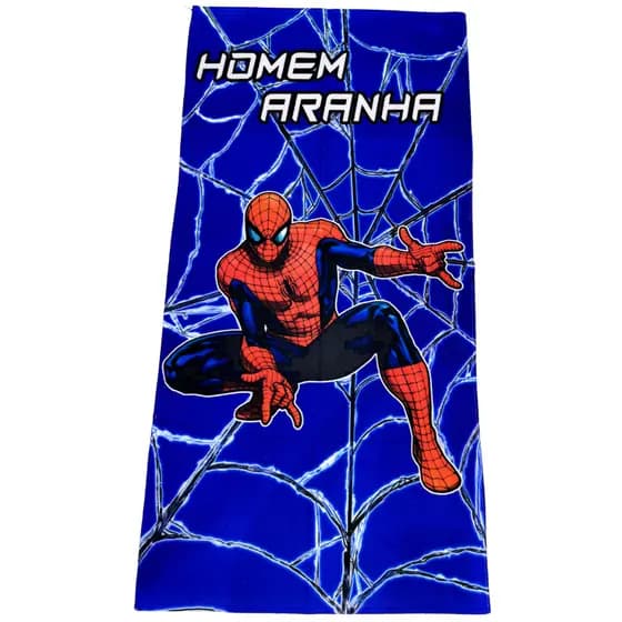 Toalha Infantil Banho Praia Algodão Grande Homem Aranha