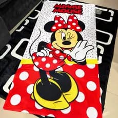 Toalha Infantil Banho Praia Piscina Algodão Gigante Minnie Mouse Disney