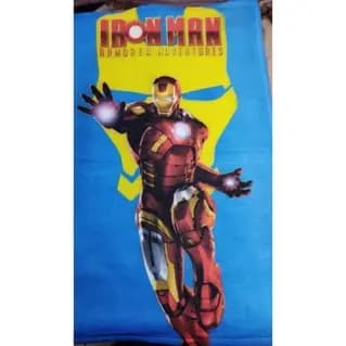 Toalha Infantil Banho Praia Algodão Grande Homem De Ferro