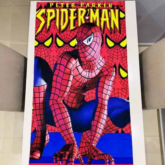 Toalha Infantil Banho Praia Algodão Grande Homem Aranha 2