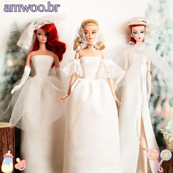 Roupa Luxuosa De Boneca AMWOO , Com Sapatos , Roupas Supermodelo Da Moda , Para De 30 ~ 32 Cm