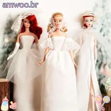 Roupa Luxuosa De Boneca AMWOO , Com Sapatos , Roupas Supermodelo Da Moda , Para De 30 ~ 32 Cm