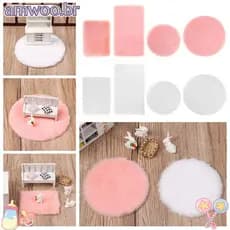 AMWOO Tapete Peludo Em Miniatura Para Brincar De Casinha De Brinquedo Mini Escala 1/12