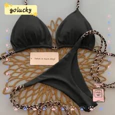 Conjunto De Biquíni GOLUCKY , Maiô Feminino Com Estampa De Leopardo Biquini De Praia