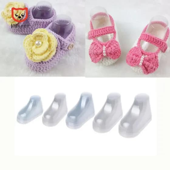 LILACUVOE Expositor De Pés De Bebê Sapatos De Lã Suporte De Transparente Molde