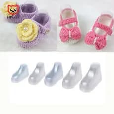 LILACUVOE Expositor De Pés De Bebê Sapatos De Lã Suporte De Transparente Molde