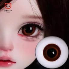 LILACUVOE Olhos De Vidro Globo Ocular , 10/18mm Marrom Vermelho Azul Boneca DIY Fazendo Artesanato , Lindos Íris 1/4 Peq