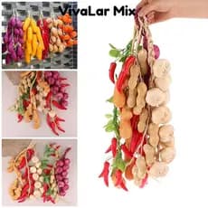 ORIGINALSTORE 1 Grupo De Vegetais De Espuma De Simulação , Decoração De Casa Cozinha , Corda Artificial Suspensa