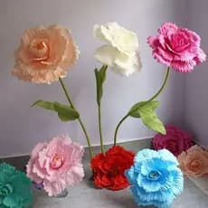 NARCC Rosa De Espuma De PE , Flores Artificiais De Seda Simulação De , Fundo Gigante De 30cm Falsas Ramo Estrada