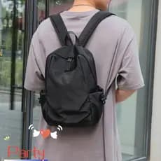 Bolsa Escolar De Ombro Pequeno PARTY , Mini Mochila Masculina Leve , Mochilas Masculinas De Viagem De Cor Sólida