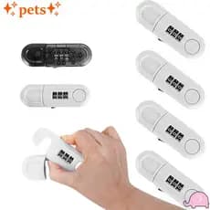 Fechadura Com Senha De Gaveta PETS1 , Trava De Segurança Para Porta De Armário Antifurto De Plástico , Multifuncional DI