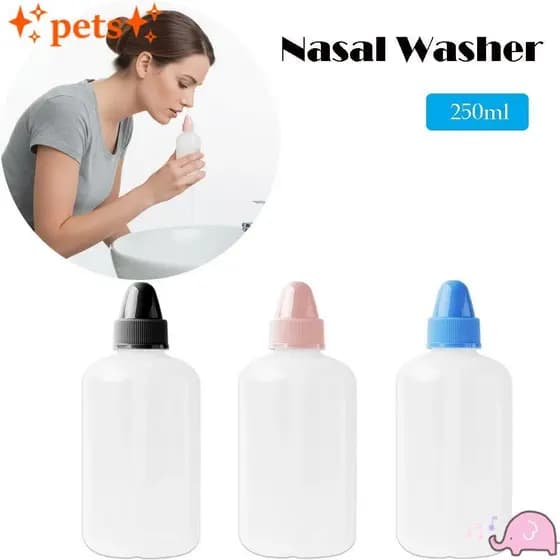 PETS1 Neti Pot , Lavadora Nasal Leve De 250ML , Garrafa Portátil Para Lavagem De Nariz E Enxágue De Sinusite