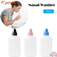 PETS1 Neti Pot , Lavadora Nasal Leve De 250ML , Garrafa Portátil Para Lavagem De Nariz E Enxágue De Sinusite