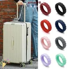 SMART 8 Pçs/Set Sapatos De Rodízio De Bagagem De Viagem , Peças De Mala Eixos Capa De Proteção De Rodas De Silicone