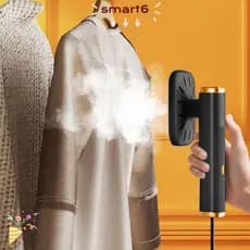 Mini Engomar SMART | 180 ° Ferro A Vapor Portátil Giratório De Cor Preta , Para Roupas De Tecido 2 Em 1 Micro