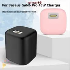 Carregador Macio Inteligente , Capa Protetora Anti-Queda À Prova De Choque , Poeira Para GaN6 45W