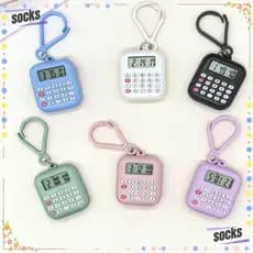 Calculadora Eletrônica De Meias , Mini Portátil Multifuncional , De Chaveiro Com Display De 8 Dígitos