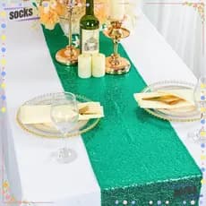 Meias Corredor De Mesa , Toalha Longa De Lantejoulas Metálicas , 180x30cm Glitter Decoração De Jantar Chá De Bebê