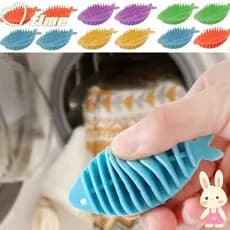 TIME 1/5Pcs Bola De Amaciante , Bolas De Lavanderia Reutilizáveis Em Forma De Peixe , Comprimidos De Descontaminação De