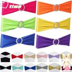 Laços De Cadeira TIME , Faixas Elásticas De Ajuste Universal , Casamento Antiderrapantes Elásticos De Elastano