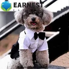 EARNEST Roupas Para Cães Cavalheiro Bonito Vestuário Terno Casamento Natal Halloween Traje Animais De Estimação