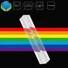Prisma Triangular EARNEST , Prismas Ópticos De Tamanho De Comprimento De Coloridos , De Arco-Íris De Espelho De Cristal